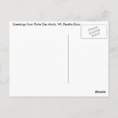 Porte Des Morts, WI-dodendeur, Nautisch Briefkaart (Achterkant)