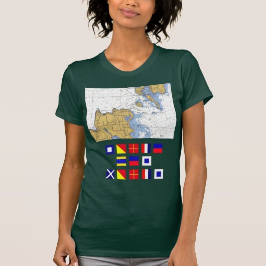 Porte Des Morts, WI-dodendeur, Nautisch T-shirt (Voorkant)