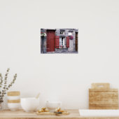 Porte Rouge de la Rue du Petit Fort Poster (Keuken)