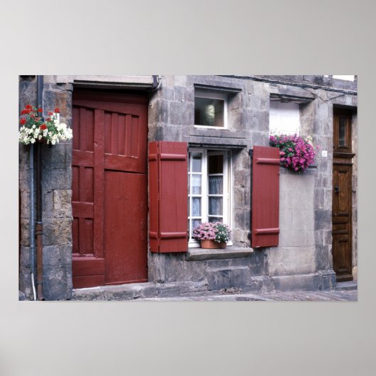 Porte Rouge de la Rue du Petit Fort Poster (Voorkant)