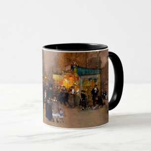 Porte Saint Martin met Kerst in Parijs Mok