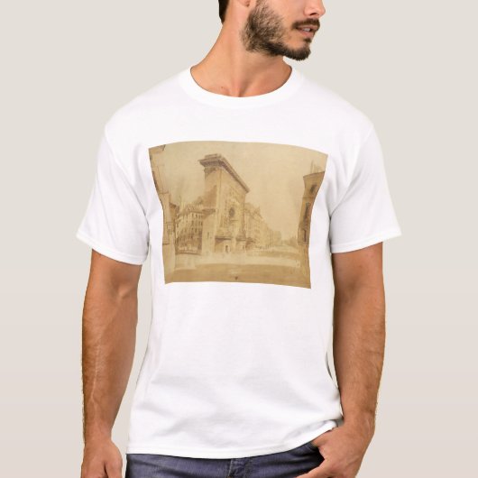 Porte St Denis, Parijs (w/c) T-shirt (Voorkant)