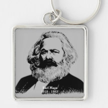 Porteclés carré Karl Marx - grand
