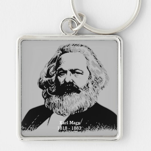 Porteclés carré Karl Marx - grand Sleutelhanger (Voorkant)