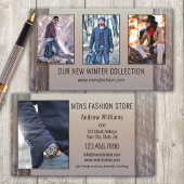 Portefeuille Herenmode Winkel Visitekaartje