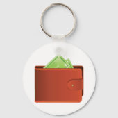 portefeuille vol geld Sleutelhanger (Achterkant)