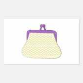 portemonnee rechthoekige sticker (Voorkant)