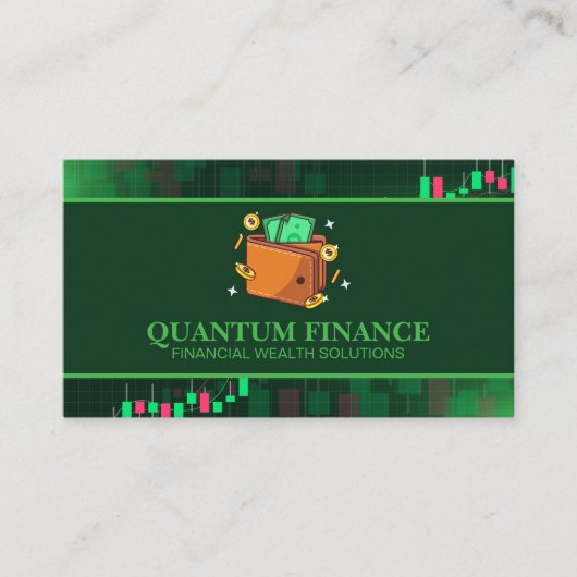 Portemonnee vol met contant geld | Financiën Visitekaartje (Voorkant)