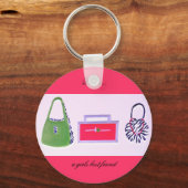 Portemonnees...beste vriendin voor meisjes sleutelhanger (Voorkant)