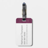 PORTENTINA GOLDSTEIN™ MACUSA™ Grafisch Bagagelabel (Achterkant verticaal)