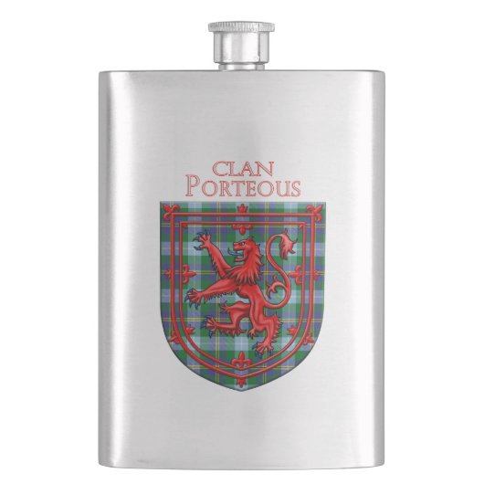 Porteous Tartan Scottish Play Lion Rampant Flacon (Voorkant)