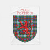 Porteous Tartan Scottish Play Lion Rampant Fleece Deken (Voorkant)