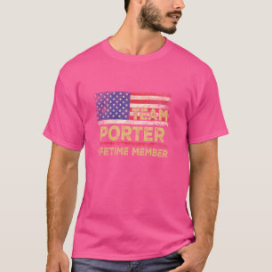 Porter Achternaam Shirt Team Porter Levenslang Lid