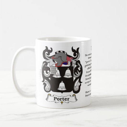 Porter Family Coat of Arms Mok (Links)