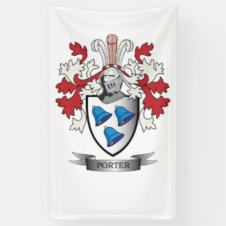Porter Family Crest Coat of Arms Spandoek