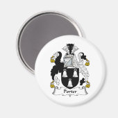 Porter Family Crest Magneet (Voorkant / Achterkant)