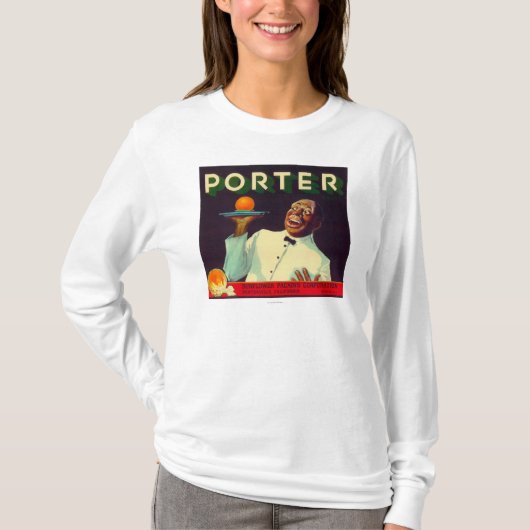 Porter Oranje LabelPorterville, CA T-shirt (Voorkant)