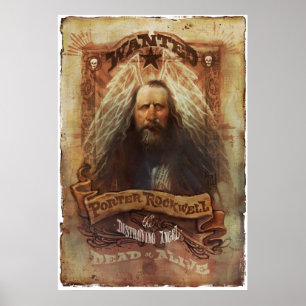 Porter Rockwell-afdruk Poster