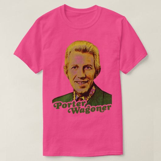 Porter Wagoner Retro Country Singer Fan Tribute T-shirt (Design voorkant)