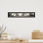 Porterville CA Streets Foto 1914 Poster (Keuken)