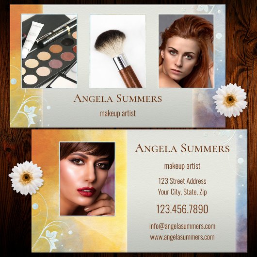 Portfolio Cosmetologist Makeup Artist Visitekaartje