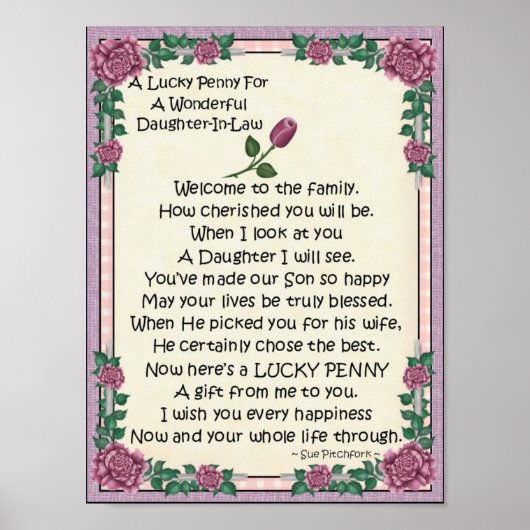 Portfolio-Daughter-In-Law-Lucky Penny-Glue Penny Poster (Voorkant)