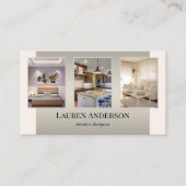 Portfolio interieurontwerper visitekaartje (Voorkant)
