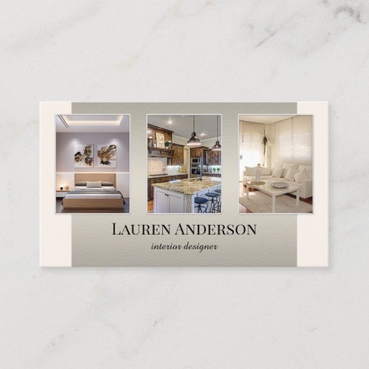 Portfolio interieurontwerper visitekaartje (Voorkant)
