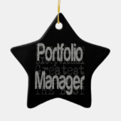 Portfolio Manager-extraordinaire Keramisch Ornament (Voorkant)