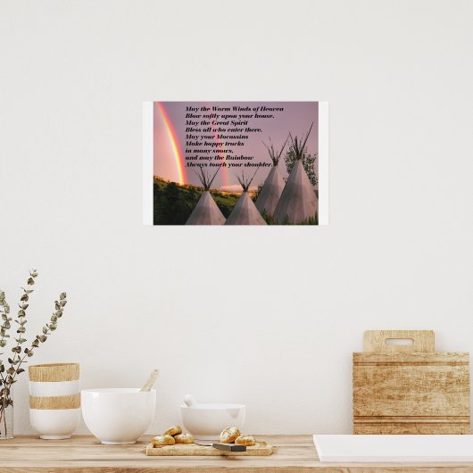 Portfolio of Small Cherokee Blessing Poster (Keuken)
