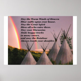 Portfolio of Small Cherokee Blessing Poster