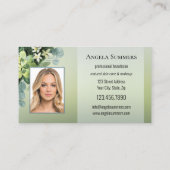 Portfolio Organic Natural Beautician Visitekaartje (Achterkant)