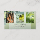 Portfolio Organic Natural Beautician Visitekaartje (Voorkant)