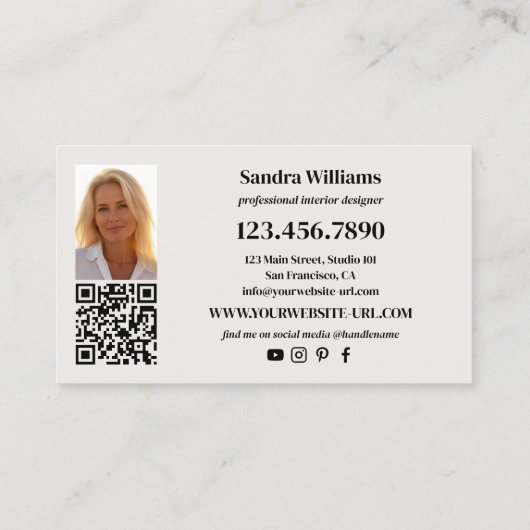 Portfolio Photo Collage Interieurontwerp Visitekaartje (Achterkant)