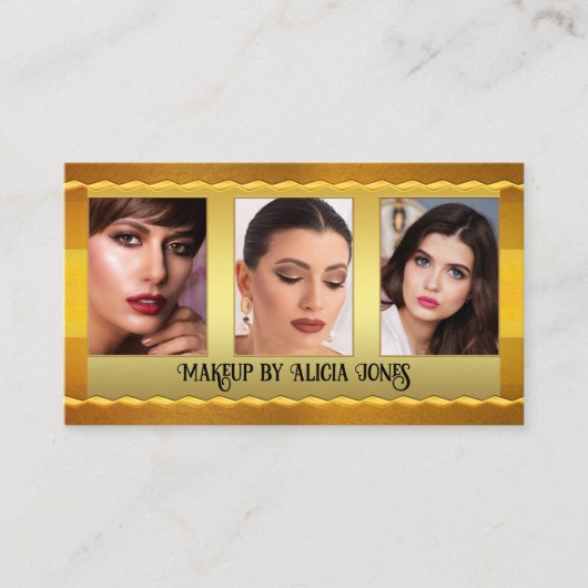 Portfolio Photo Makeup Beauty Appointcard Afsprakenkaartje (Voorkant)