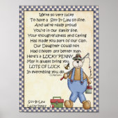 Portfolio-Son-in-law-Lucky Penny-glue penny erop Poster (Voorkant)