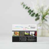 Portfolio visitekaartjes foto's sjabloon (Staand voorkant)