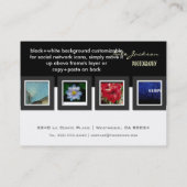 Portfolio visitekaartjes foto's sjabloon (Achterkant)