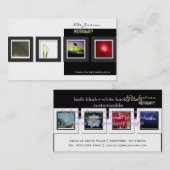 Portfolio visitekaartjes foto's sjabloon (Voorkant / Achterkant)