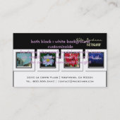 Portfolio visitekaartjes foto's sjabloon (Achterkant)