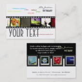 Portfolio visitekaartjes foto's sjabloon (Voorkant / Achterkant)