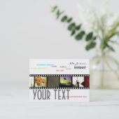 Portfolio visitekaartjes foto's sjabloon (Staand voorkant)