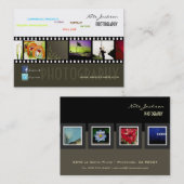 Portfolio visitekaartjes foto's sjabloon (Voorkant / Achterkant)