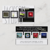 Portfolio visitekaartjes foto's sjabloon (Voorkant / Achterkant)