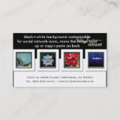 Portfolio visitekaartjes foto's sjabloon (Achterkant)