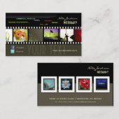 Portfolio visitekaartjes foto's sjabloon/DIY-lette (Voorkant / Achterkant)