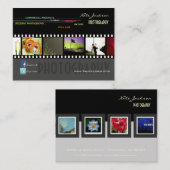 Portfolio visitekaartjes foto's sjabloon/DIY-lette (Voorkant / Achterkant)