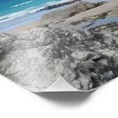 Porth Beach Newquay Cornwall foto Foto Afdruk (Hoek)