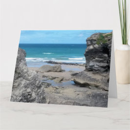 Porth Beach Newquay Cornwall foto Kaart