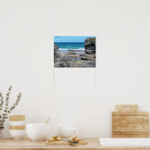 Porth Beach Newquay Cornwall foto Poster (Keuken)